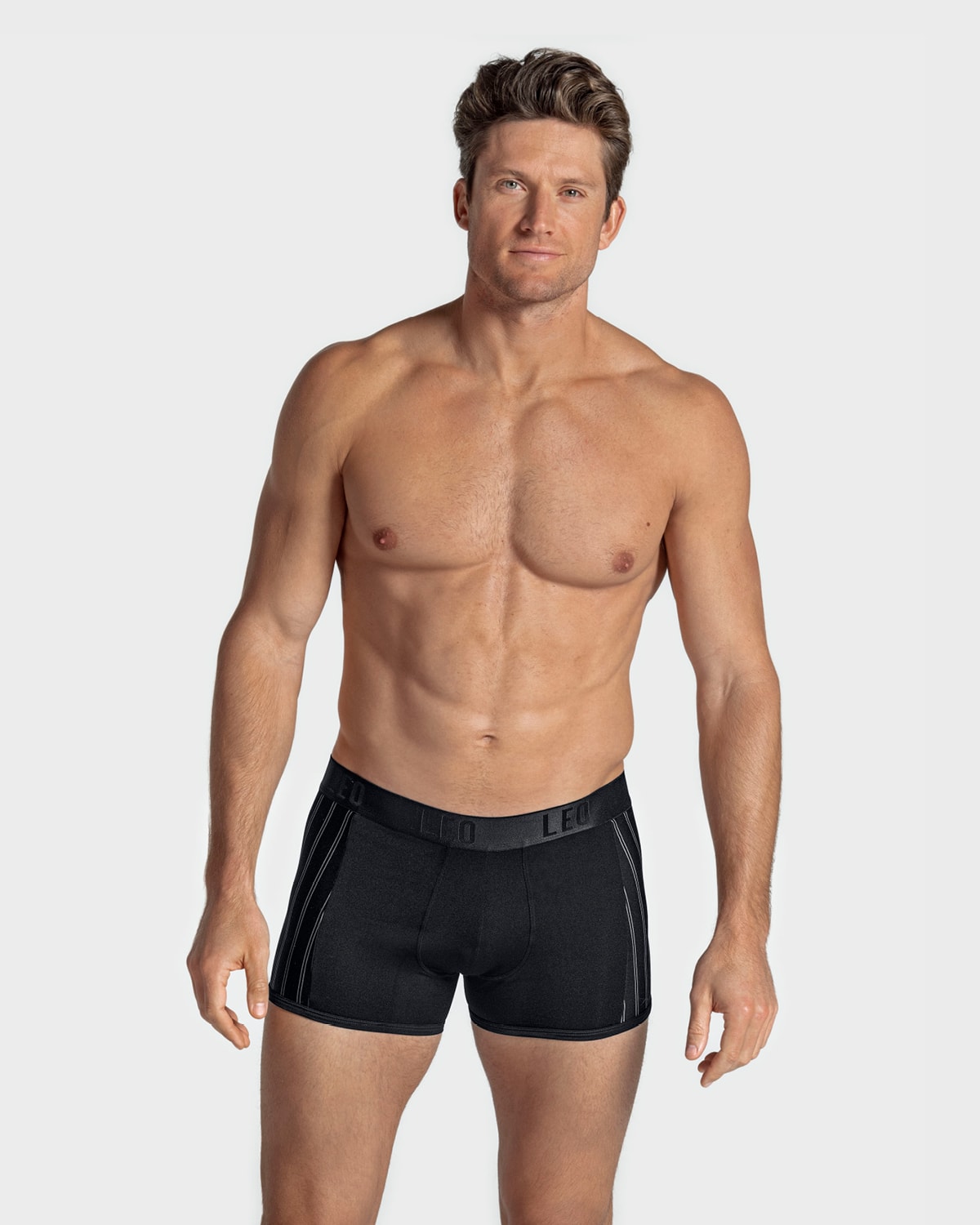 3 Pack Perfect Fit Trunk Underwear for Men with Contrast Stitching - Soft Cotton Boxer Briefs for Everyday Comfort, Workout & Lounge