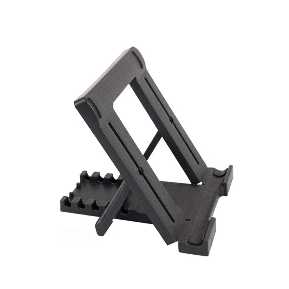 Adjustable Desktop Tablet Stand & Phone Holder - Foldable, Portable Support for iPad, Kindle, Smartphones - Perfect for Work, Study, and Video Calls (Black)