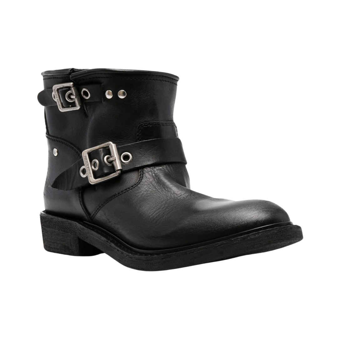 Stylish Low-Cut Leather Biker Boots for Women - Comfortable & Trendy Motorcycle Shoes for Riding, Casual Wear & Night Out