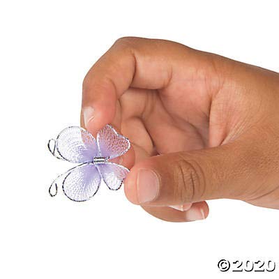 36-Piece Bulk Nylon Butterflies for DIY Crafts, Scrapbooking, and Home Decor – Perfect for Invitations, Cards, and Party Decorations