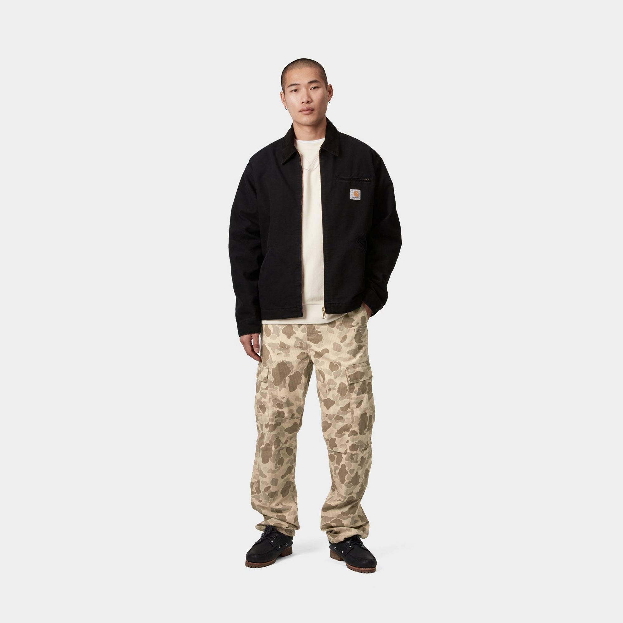 Men's Regular Fit Cargo Pants - Desert Duck Camo Tactical Work Pants for Outdoor Hiking, Camping & Military Style Fashion