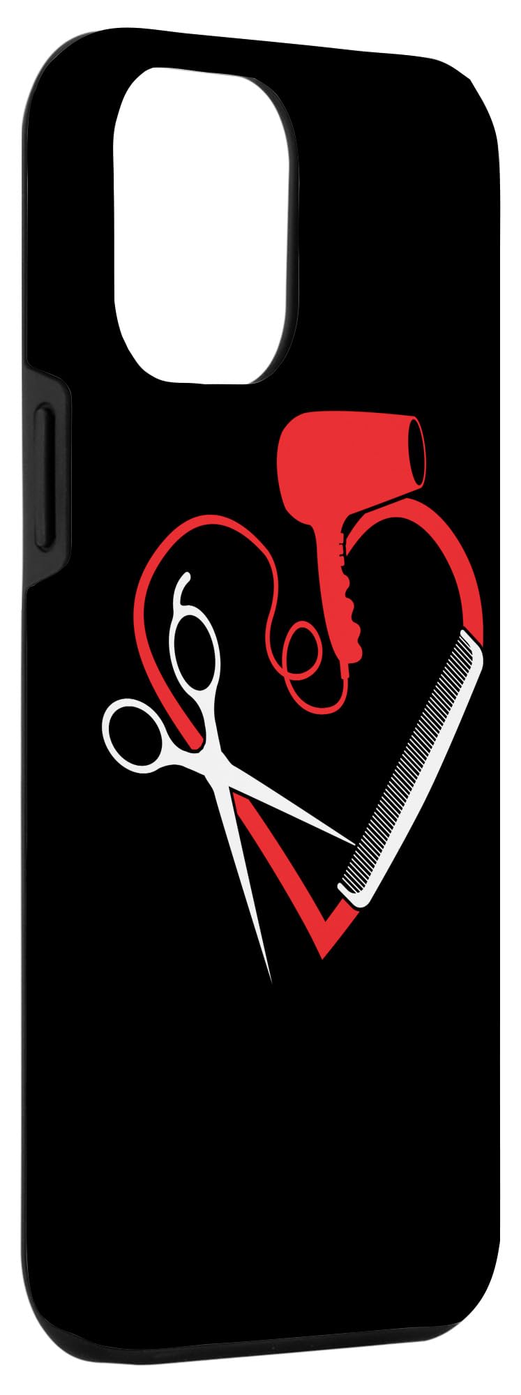 iPhone 12 Pro Max Case for Hairdressers - Professional Hair Dryer & Scissors Design - Perfect Gift for Stylists & Salon Professionals - Great for Work, Travel & Daily Use