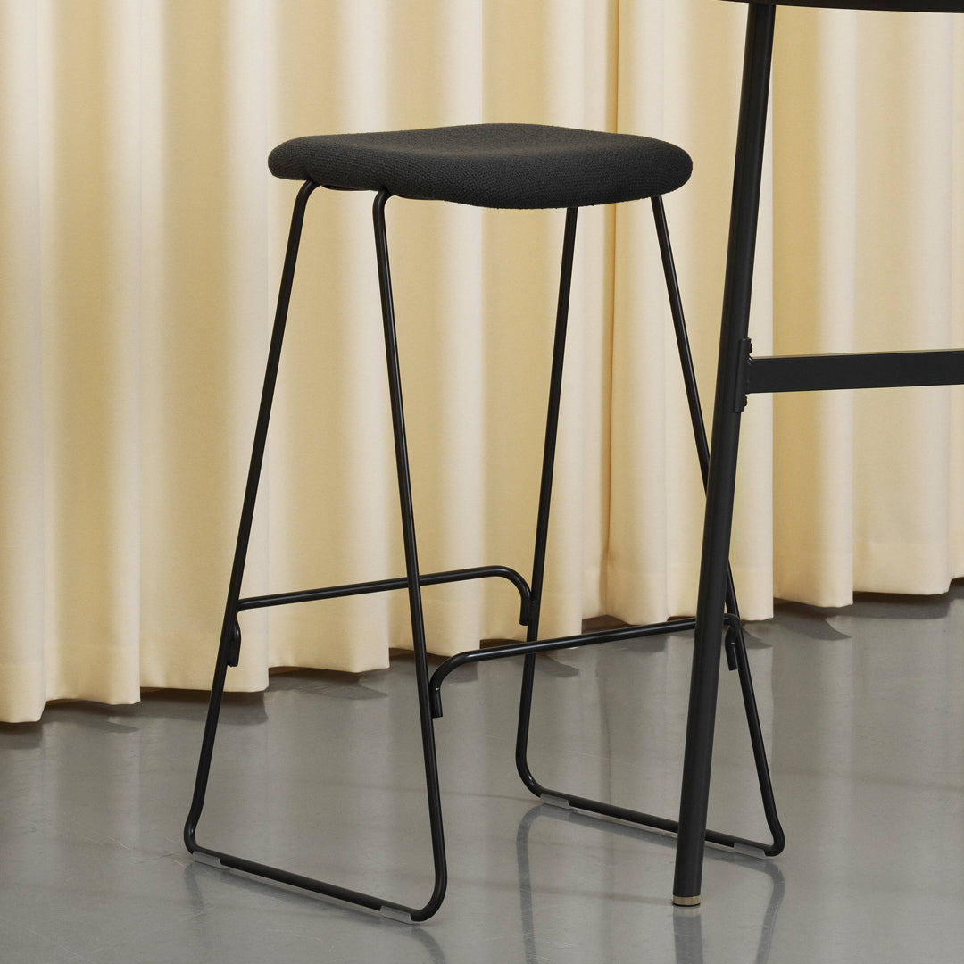 Just Counter Stool - Fully Upholstered Bar Stool with Padded Seat for Kitchen Island, Breakfast Nook & Home Bar - Modern & Comfortable Height-Adjustable Stool