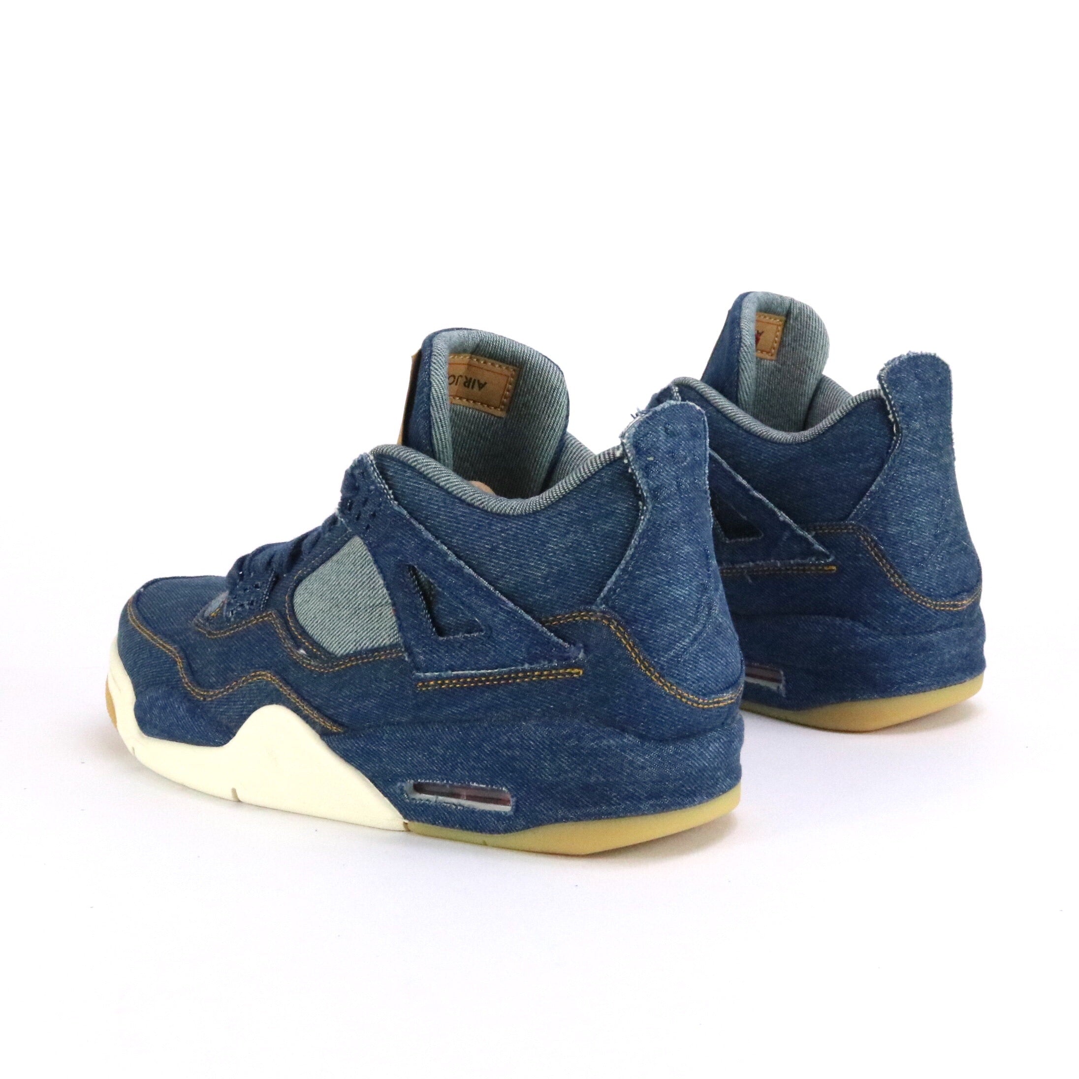 Air Jordan 4 Retro Levis Denim Sneakers - Men's Basketball Shoes for Casual Wear & Street Style Fashion | Perfect for Sneaker Collectors and Urban Outfits