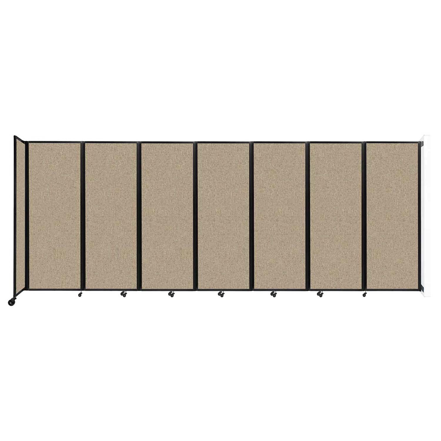 360° Wall-Mounted Folding Room Divider with Adjustable Widths & Locking Wheels - Up to 19'6