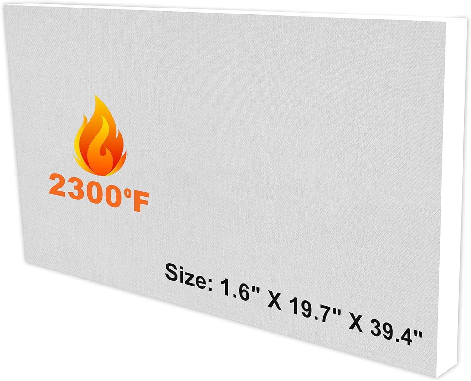 High-Temperature Ceramic Fiber Insulation Board - 2300°F Heat Resistant - 1.6