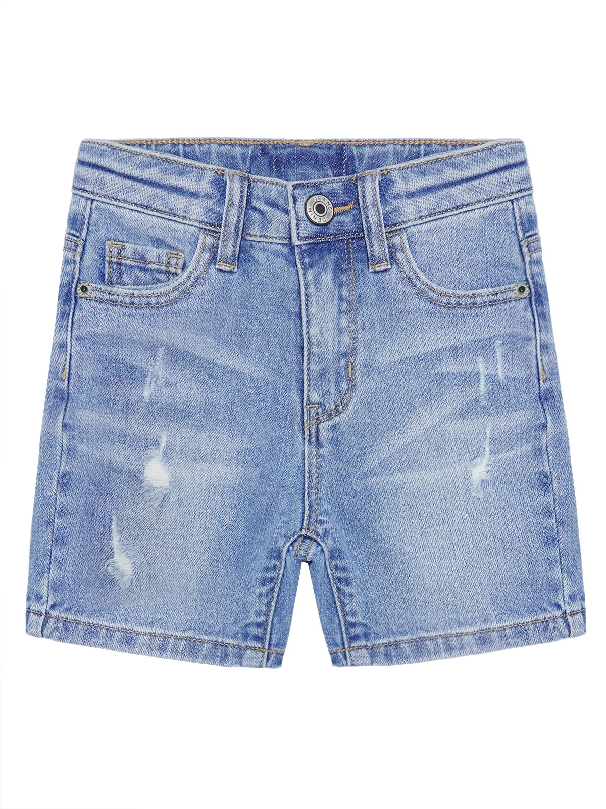 KIDSCOOL SPACE Baby & Toddler Ripped Denim Shorts - Cute Distressed Jeans for Little Girls & Boys, Summer Playwear for Outdoor Activities & Casual Wear