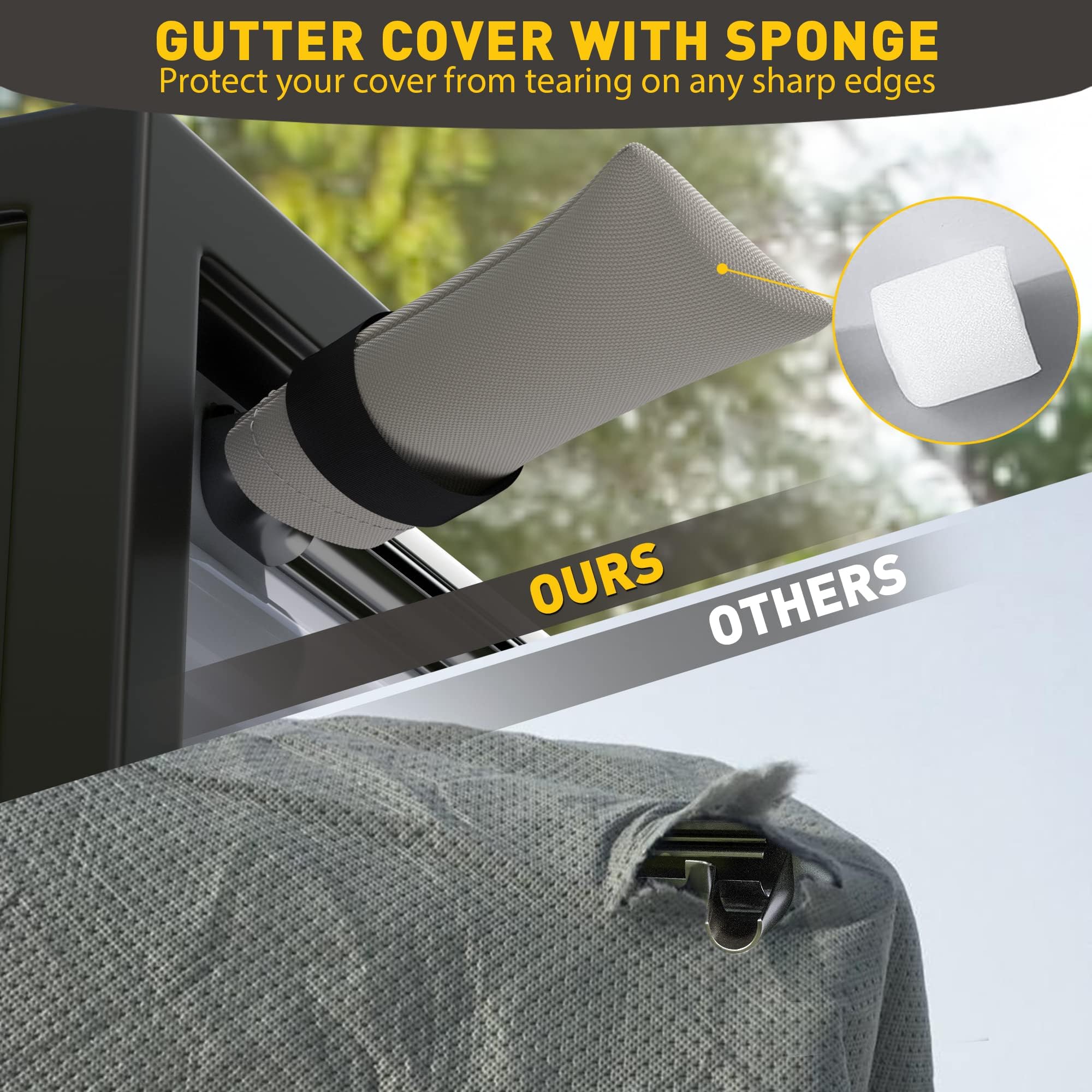 WILDROAD RV Cover 30'-33' - Heavy Duty Waterproof, Windproof & UV Protection Travel Trailer Cover with Reinforced Jack Cover - Perfect for Outdoor Storage, Winter Protection & Long-Term Camper Shelter