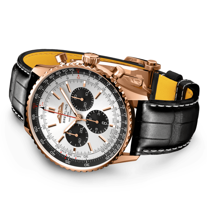 Breitling Navitimer B01 Chronograph 46mm 18K Rose Gold Men's Luxury Watch - Perfect for Business, Aviation & Special Occasions
