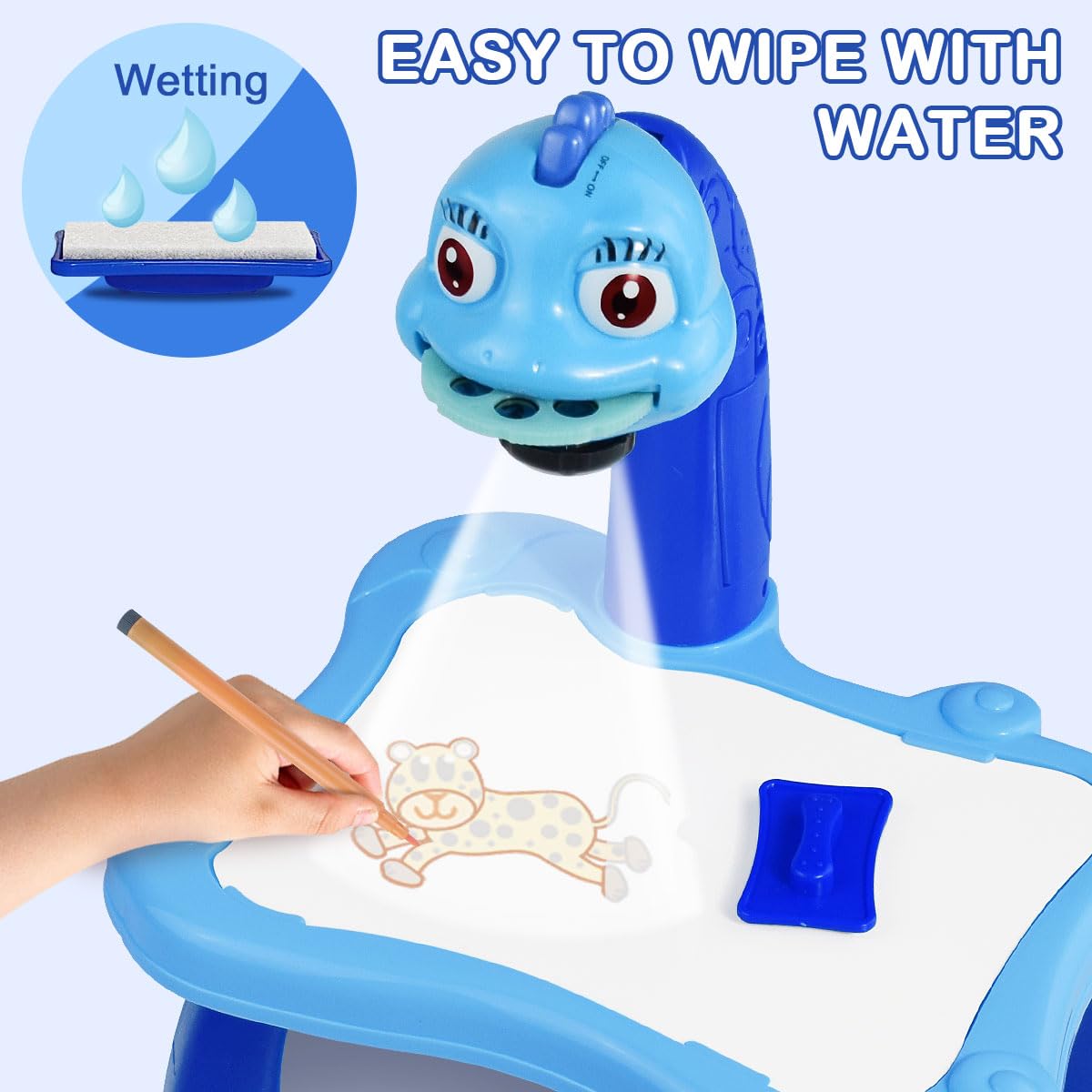 BAKAM Kids Drawing Projector Table - Light & Music Tracing Art Desk for Ages 2-7 | Smart Sketching Toy with Projector for Preschool Learning | Perfect Birthday Gift for Boys & Girls | Home, Classroom & Creative Play Activity