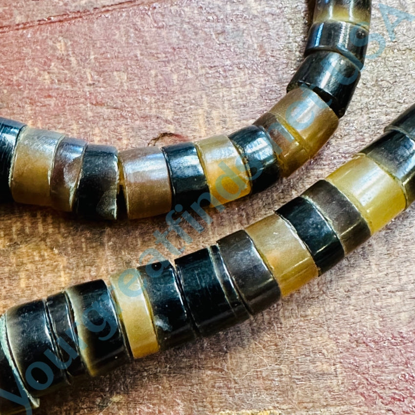 Vintage Navajo Beaded Necklace - Handmade Brown Heishi & Turquoise Jewelry for Women - Perfect for Boho Fashion, Southwest Style & Special Occasions