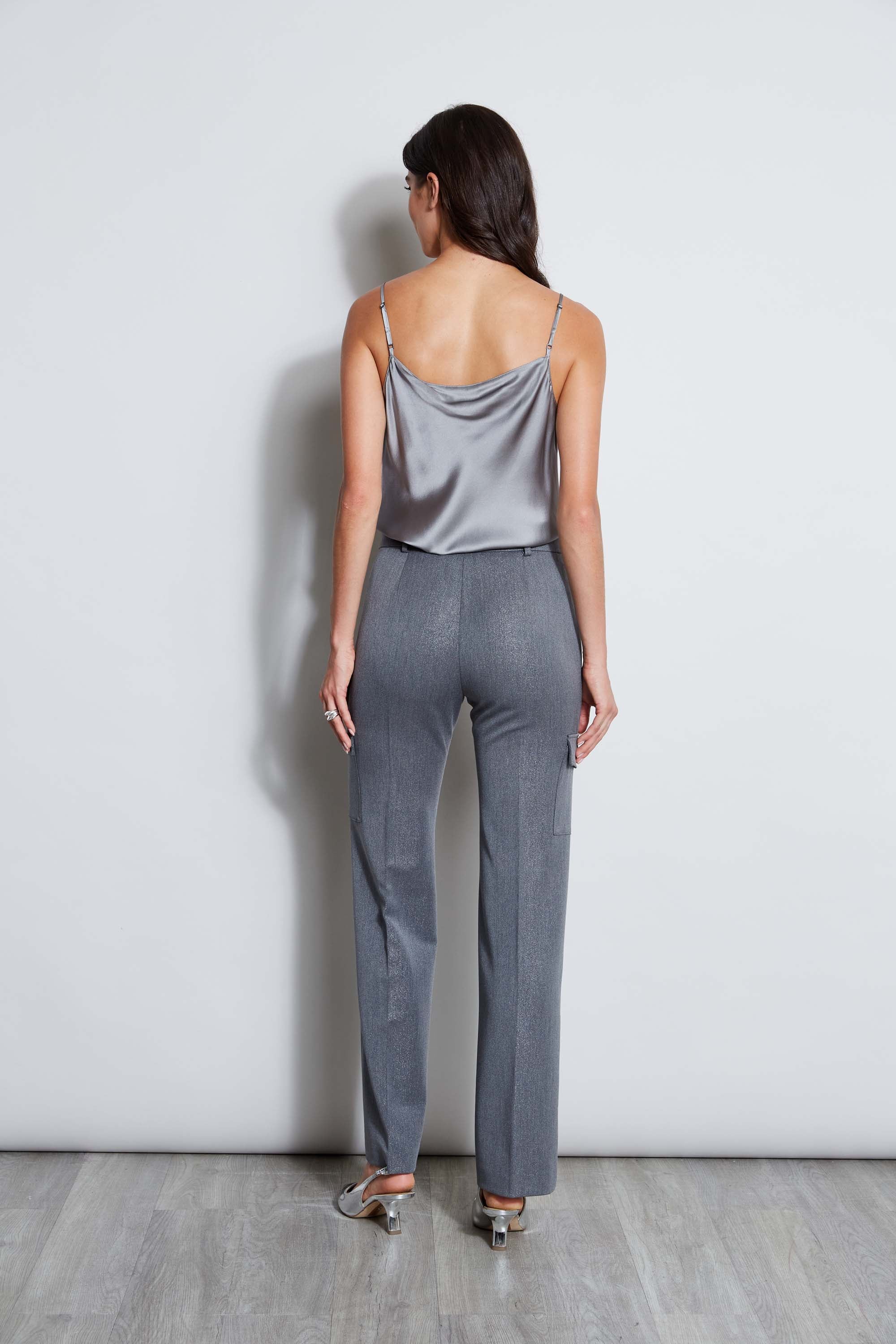 Silk Satin Cami Top for Women - Elegant E807G514 Comet Lace Trim Sleepwear & Loungewear for Nightwear and Special Occasions