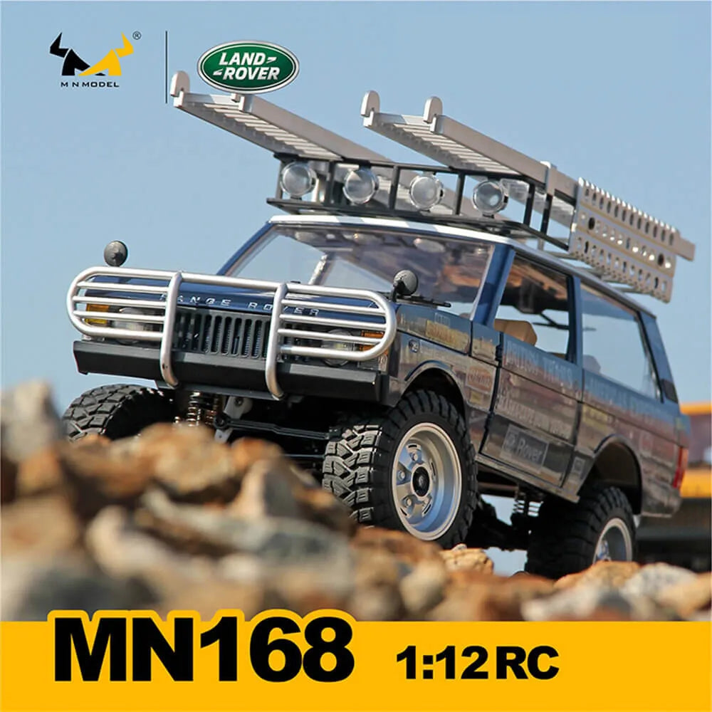 MNRC MN168 1/12 Scale 2.4Ghz 4WD Remote Control Car RTR with LED Lights - Off-Road Climbing Truck for Land Rover - Perfect for Outdoor Adventure, Backyard Racing & RC Car Enthusiasts