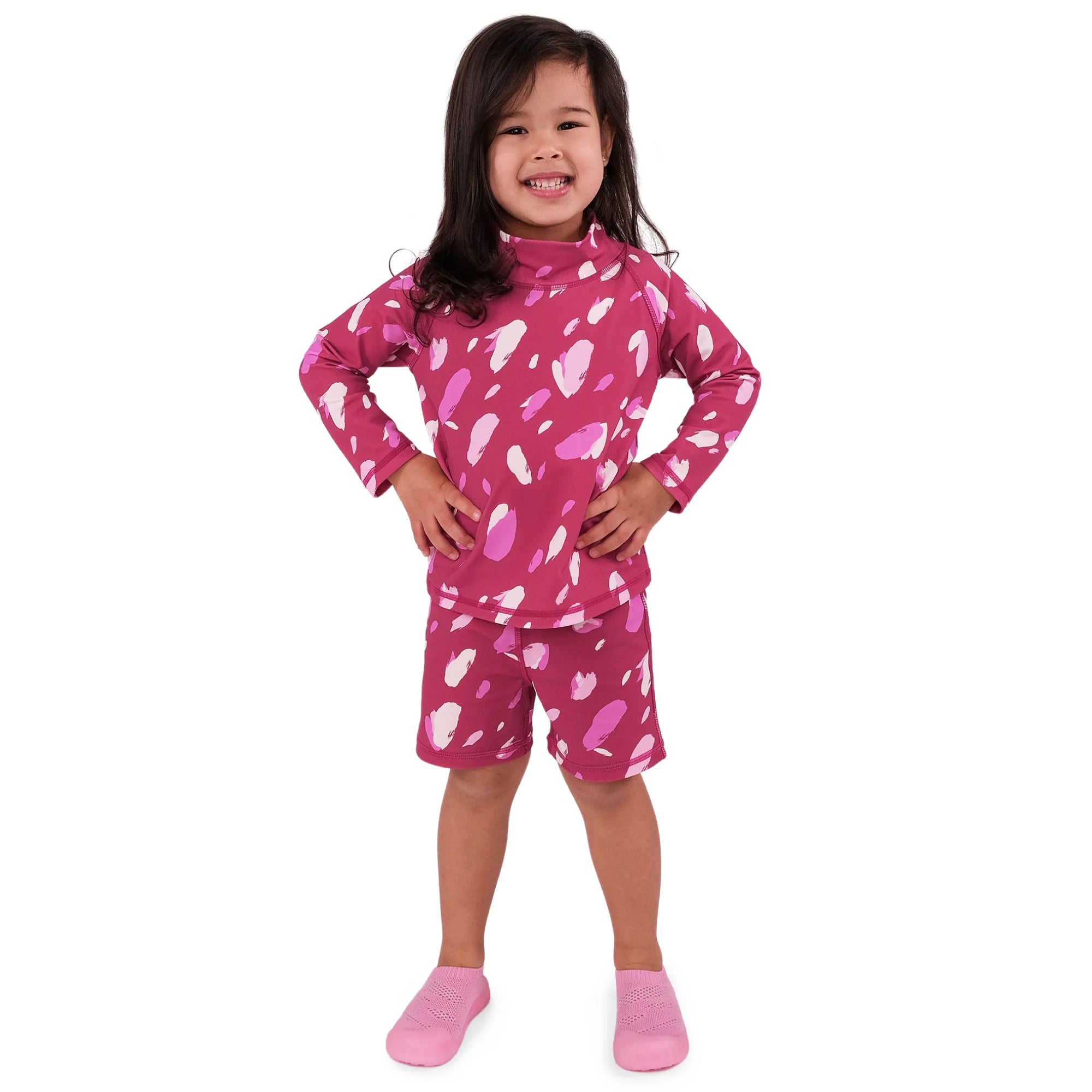 Jan & Jul Sun & Splash 2-Piece UV Protection Swim Suit for Kids - UPF 50+ Rash Guard & Swim Shorts Set - Perfect for Beach, Pool & Outdoor Water Activities