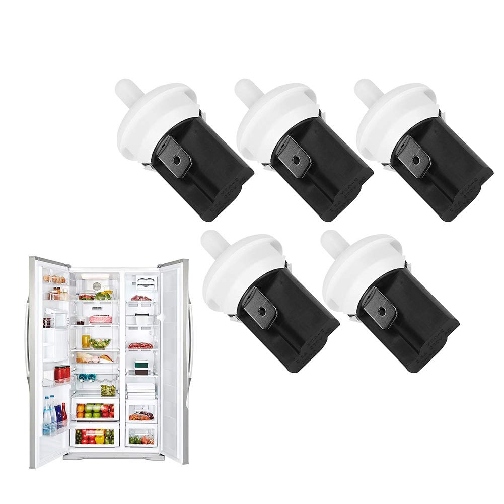 Shanrya Refrigerator Light Switch - Push Button ON/OFF Metal Switch with IP65 Waterproof Rating for Kitchen Appliances & Commercial Freezers