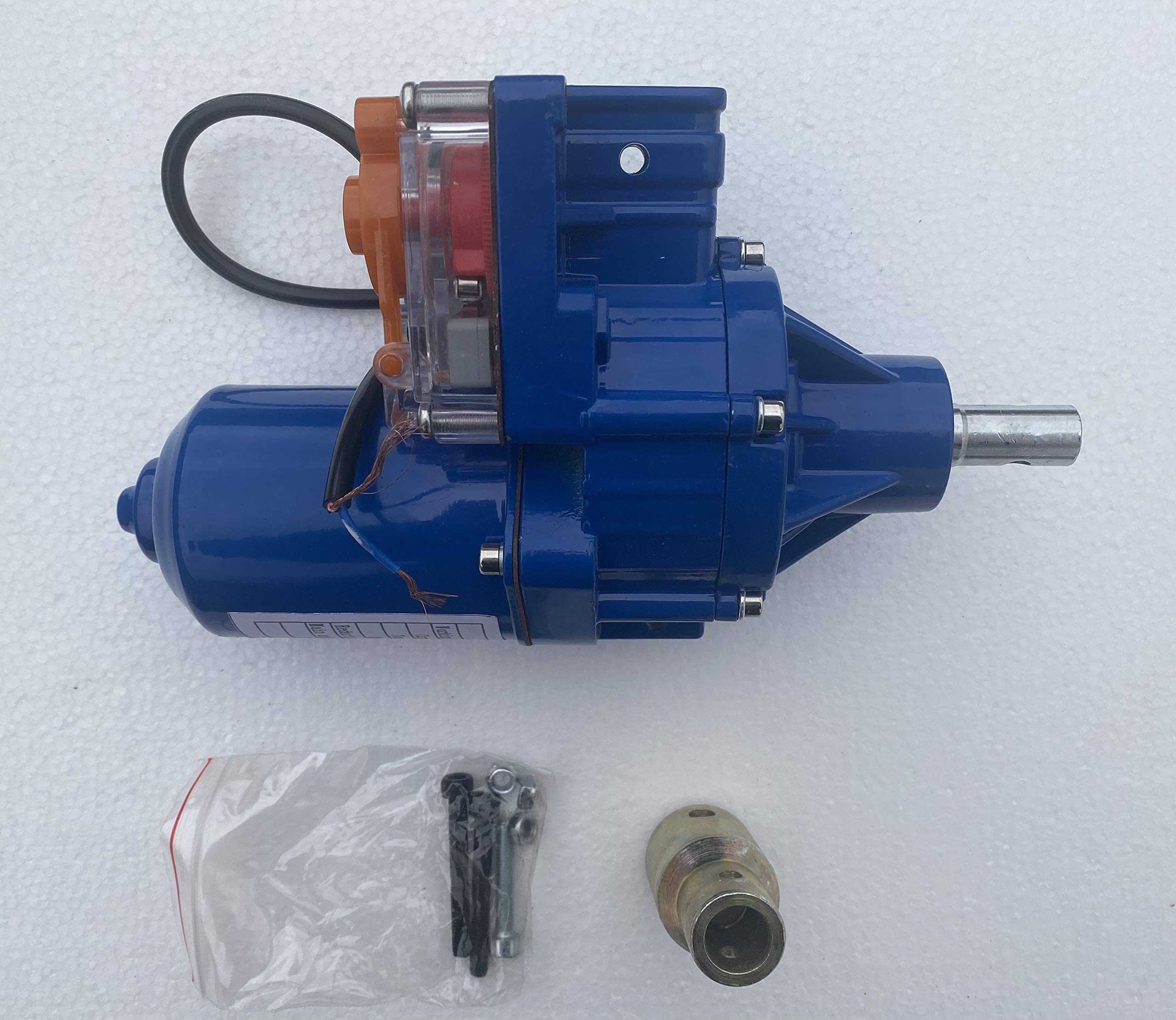 Electric Motor for Light Dep Greenhouse with Large Diameter Roll Bar Adapter & Connector - Couples Motor Shaft to Roll Bar | Greenhouse Shade System Automation
