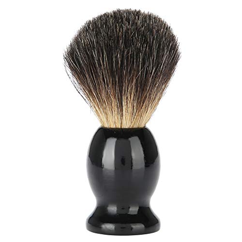 Premium Wooden Shaving Brush for Men - Handmade Soft Bristles, Ergonomic Wood Handle, Portable Beard & Facial Hair Grooming Tool - Perfect for Home, Barber Salon & Travel Shaving Kit