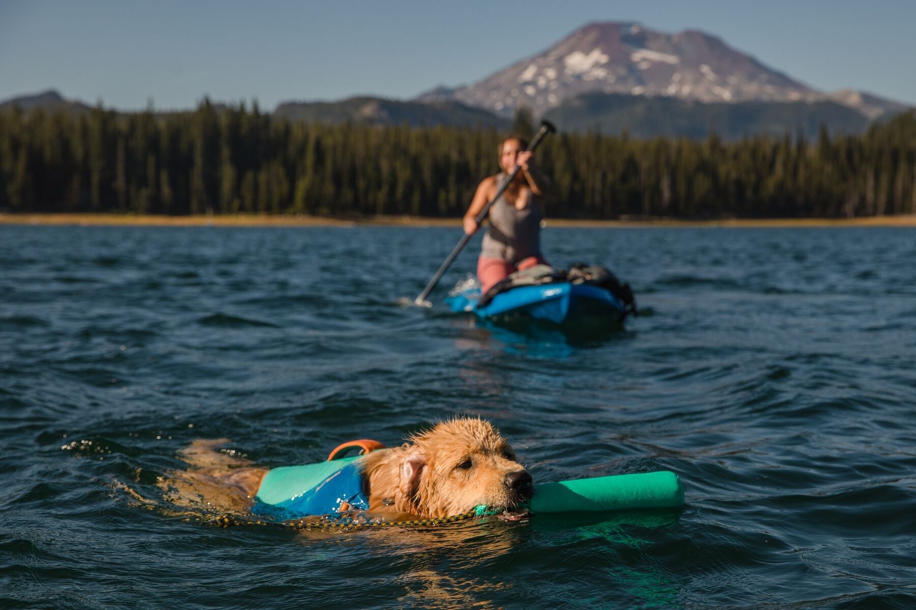 Ruffwear Lunker Floating Foam Dog Toy for Water Play - Campfire Orange, Durable & Fun Chew Toy for Swimming, Fetch & Outdoor Adventures