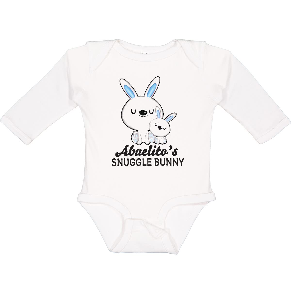 Inktastic Abuelitos Snuggle Bunny Easter Baby Bodysuit - Long Sleeve Creeper for Infants & Toddlers - Perfect for Easter Photos, Family Gatherings & Holiday Celebrations