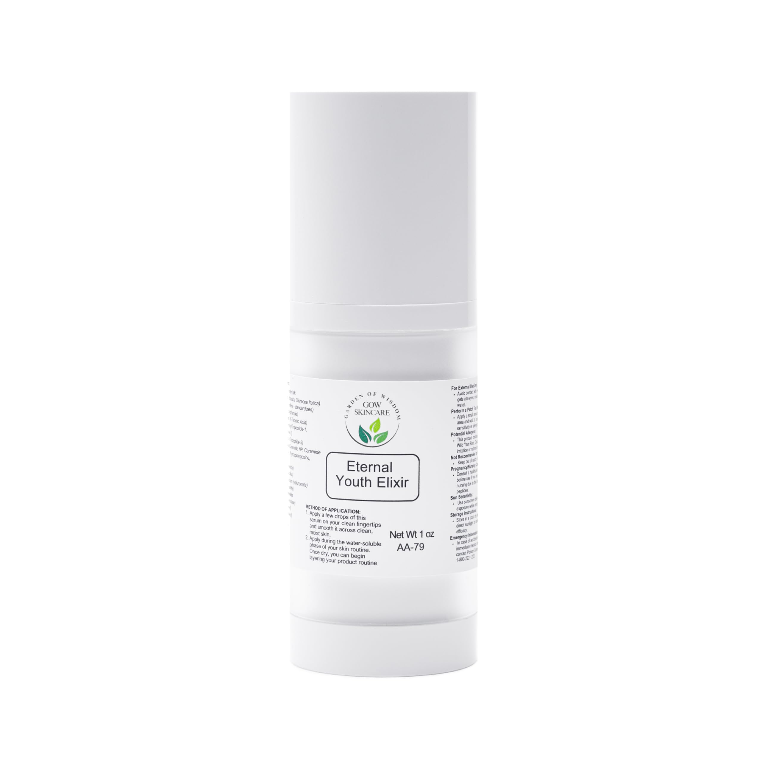 Garden of Wisdom Eternal Youth Elixir Anti-Aging Serum - Clinically Proven Formula for Radiant, Youthful Skin | Reduce Wrinkles & Fine Lines | Perfect for Nighttime Skincare Routine & Daily Anti-Aging Regimen