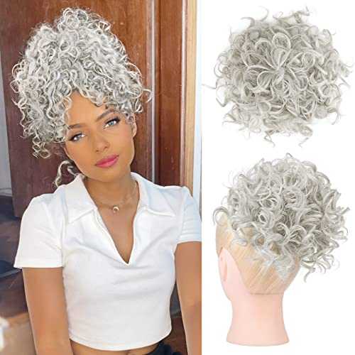 Messy Bun Hair Piece - Stretchy Elastic Drawstring Ponytail Holder for Women | Perfect for Workouts, Yoga, and Everyday Hairstyles