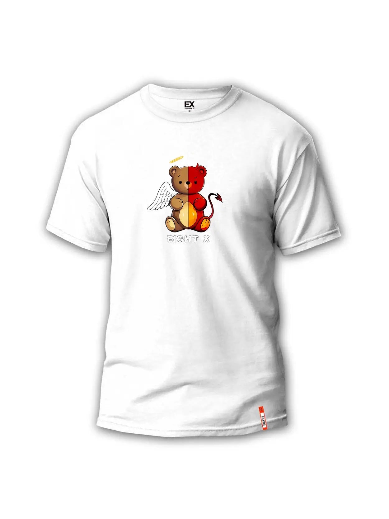 Eight X Conscience Graphic T-Shirt - White Cotton Unisex Tee for Casual Wear & Street Style Outfits