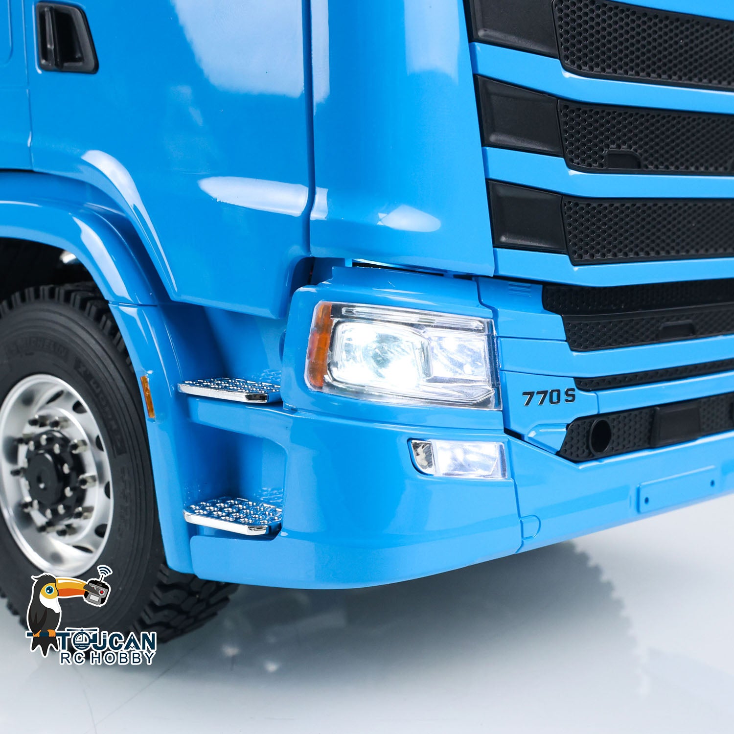 1/14 Scale RC Tractor Truck - 6x6 Remote Control Car with Metal Chassis & 2-Speed Transmission | Pre-Assembled & Painted | FlySky ST8 Radio System | Off-Road Adventure, Construction Site Play, Collector's Display