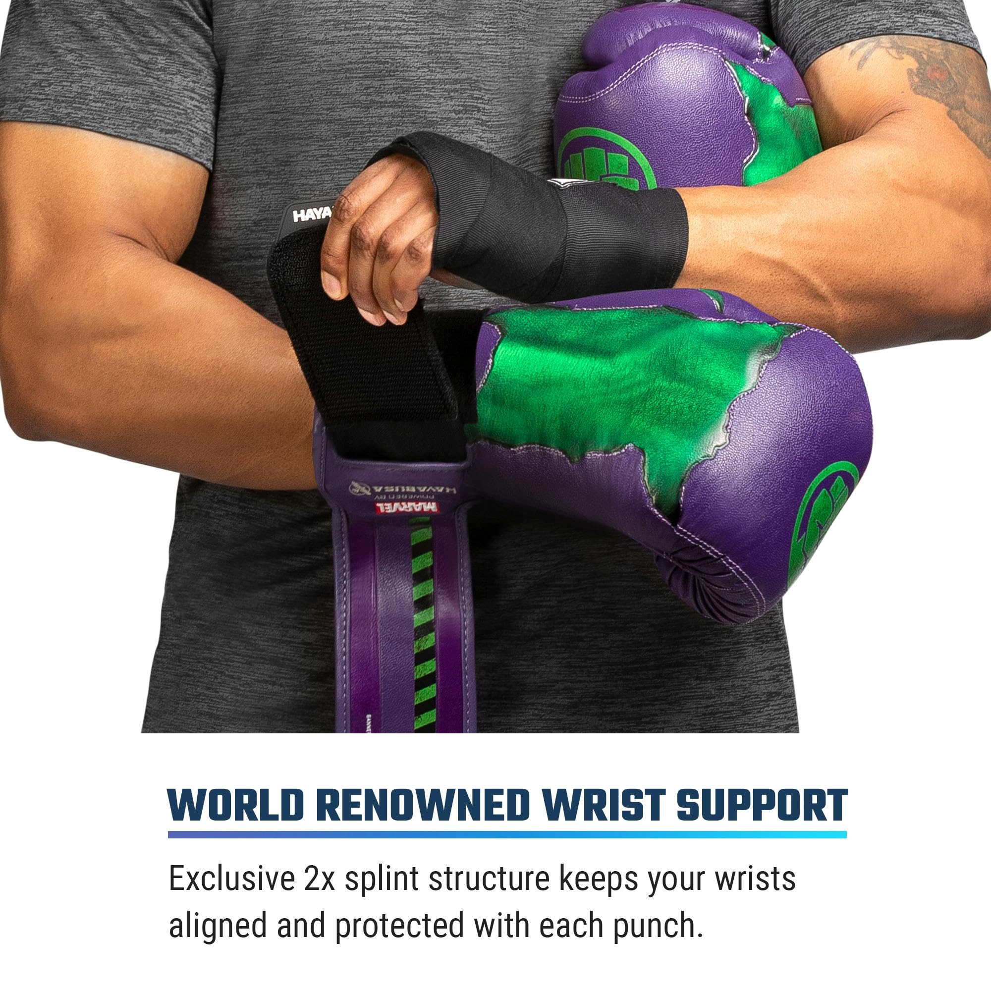 Hayabusa Marvel Hero Elite Boxing Gloves for Men & Women - Premium Training Gloves for Boxing, MMA, Kickboxing & Fitness Workouts