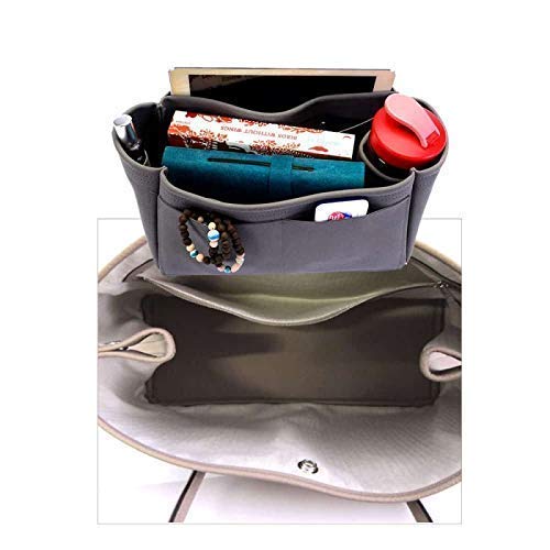 Genuine Suede Leather Handbag Organizer Insert for Hermes Garden Party 30 - Stylish Purse Organizer with Multiple Pockets for Women - Perfect for Work, Travel, and Everyday Use