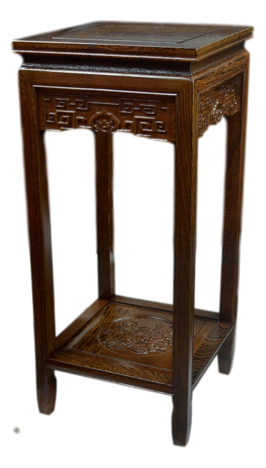 Premium Rosewood Square Plant Stand - 27