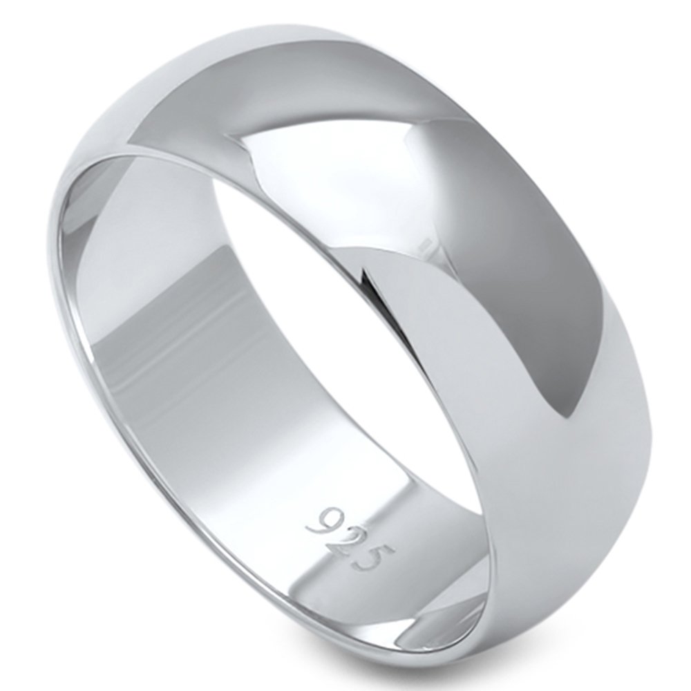 Oxford Diamond Co Solid Sterling Silver Wedding Band Ring for Women & Men - Comfort Fit 2-10mm, Sizes 2-16, 16 Colors - Perfect for Engagement, Anniversary & Everyday Wear