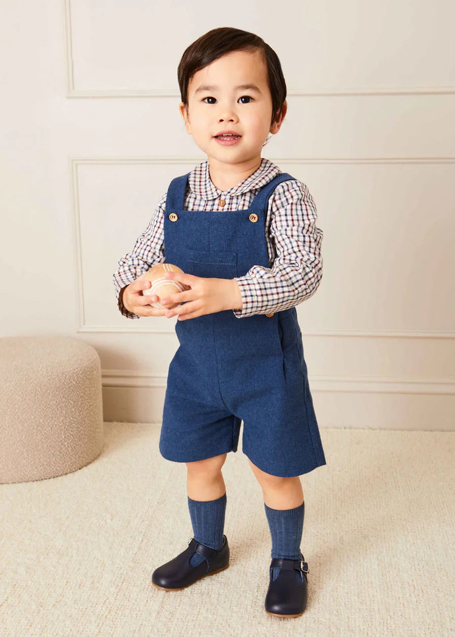 Classic Navy Fair Isle Merino Wool Sweater for Baby Boys - Soft & Warm Winter Knitwear for Newborns & Toddlers - Perfect for Holiday Photos, Family Gatherings & Outdoor Adventures