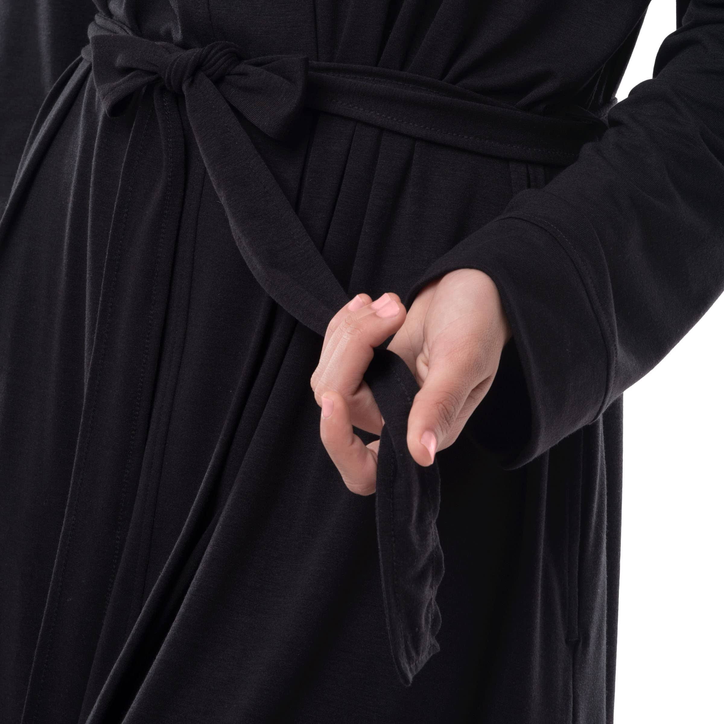 Fruit of the Loom Women's Breathable Cotton Robe - Soft Lounge Robe for Home, Spa & Relaxation
