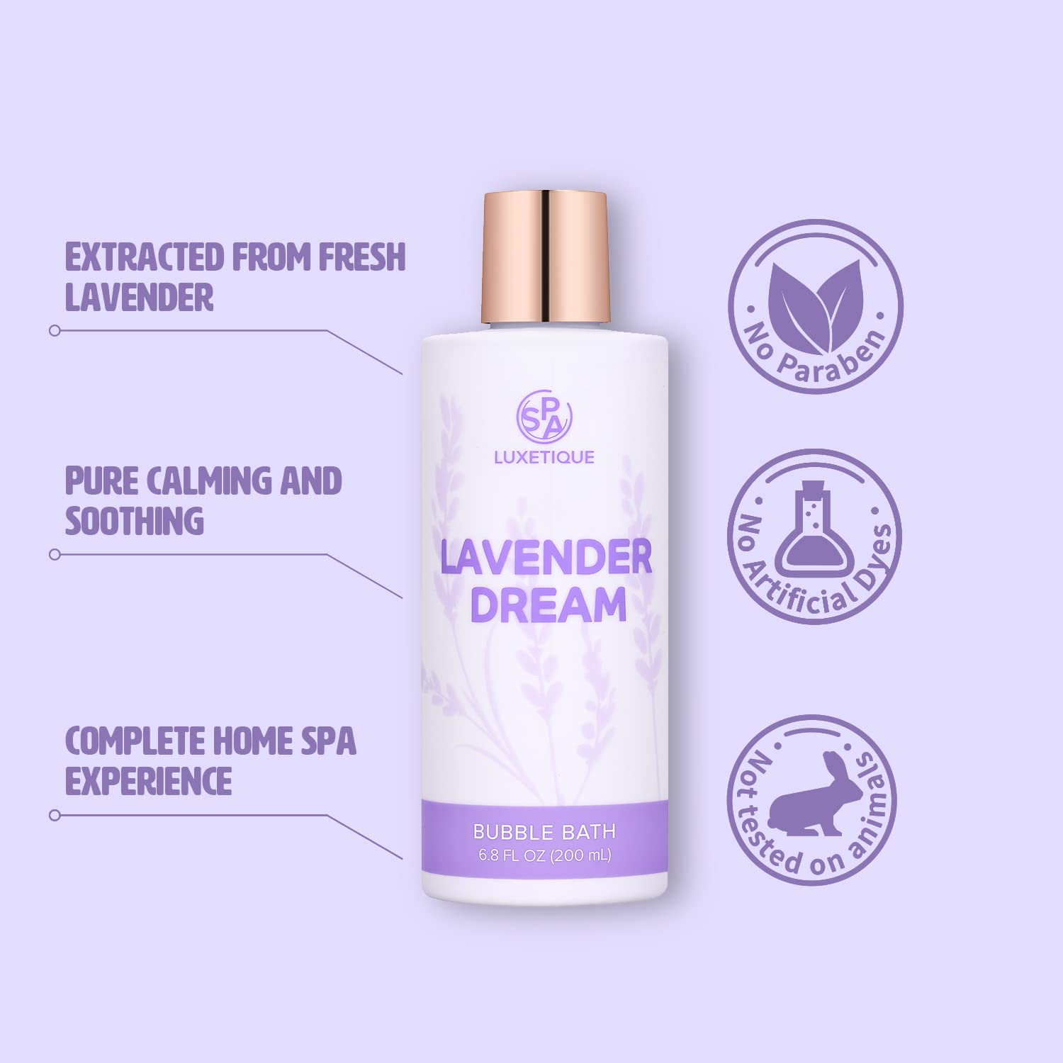 Luxury 8-Piece Lavender Spa Gift Set for Women - Relaxing Self Care Kit with Bath Salts, Candles & More - Perfect for Birthday, Anniversary & Mother's Day Gifts