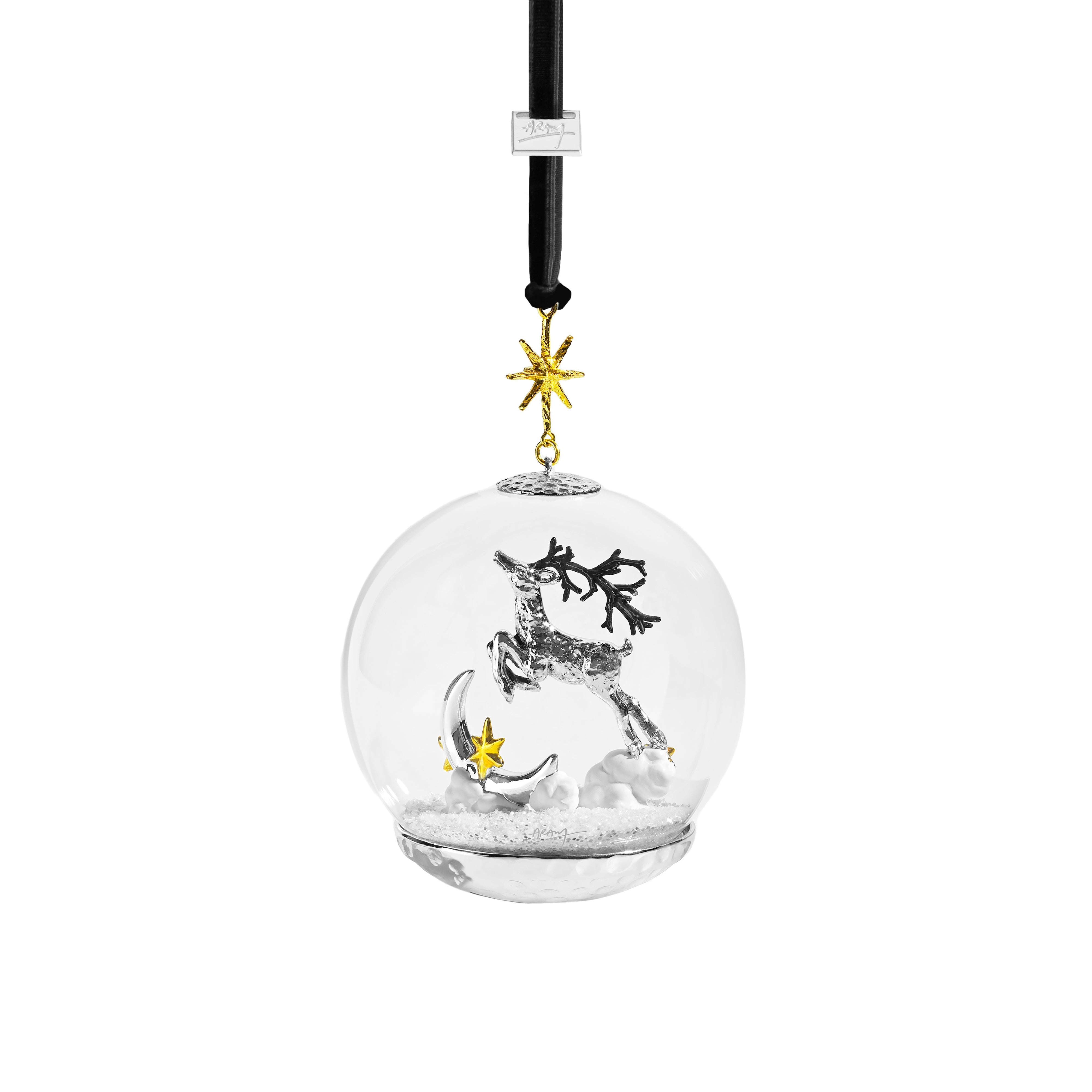 Christmas Reindeer Snow Globe Ornament - Festive Holiday Decor for Tree, Home & Office | Perfect Gift for Xmas
