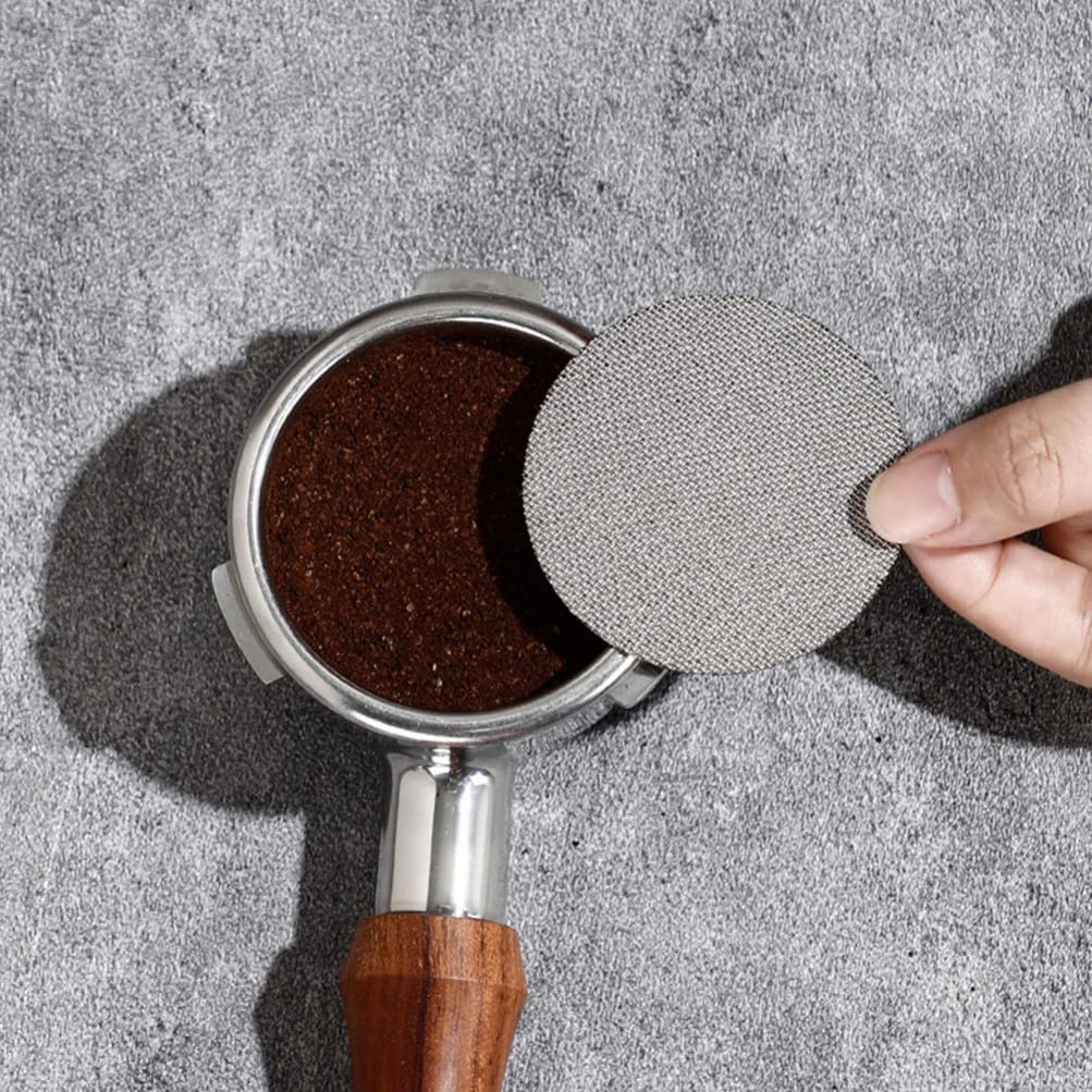 Zerodeko 2-Pack Stainless Steel Espresso Puck Screen & Filter - Compatible with Coffee Machines & Espresso Makers - Perfect for Barista-Grade Espresso Shots & Maple Syrup Infusion - Ideal for Home & Cafe Use