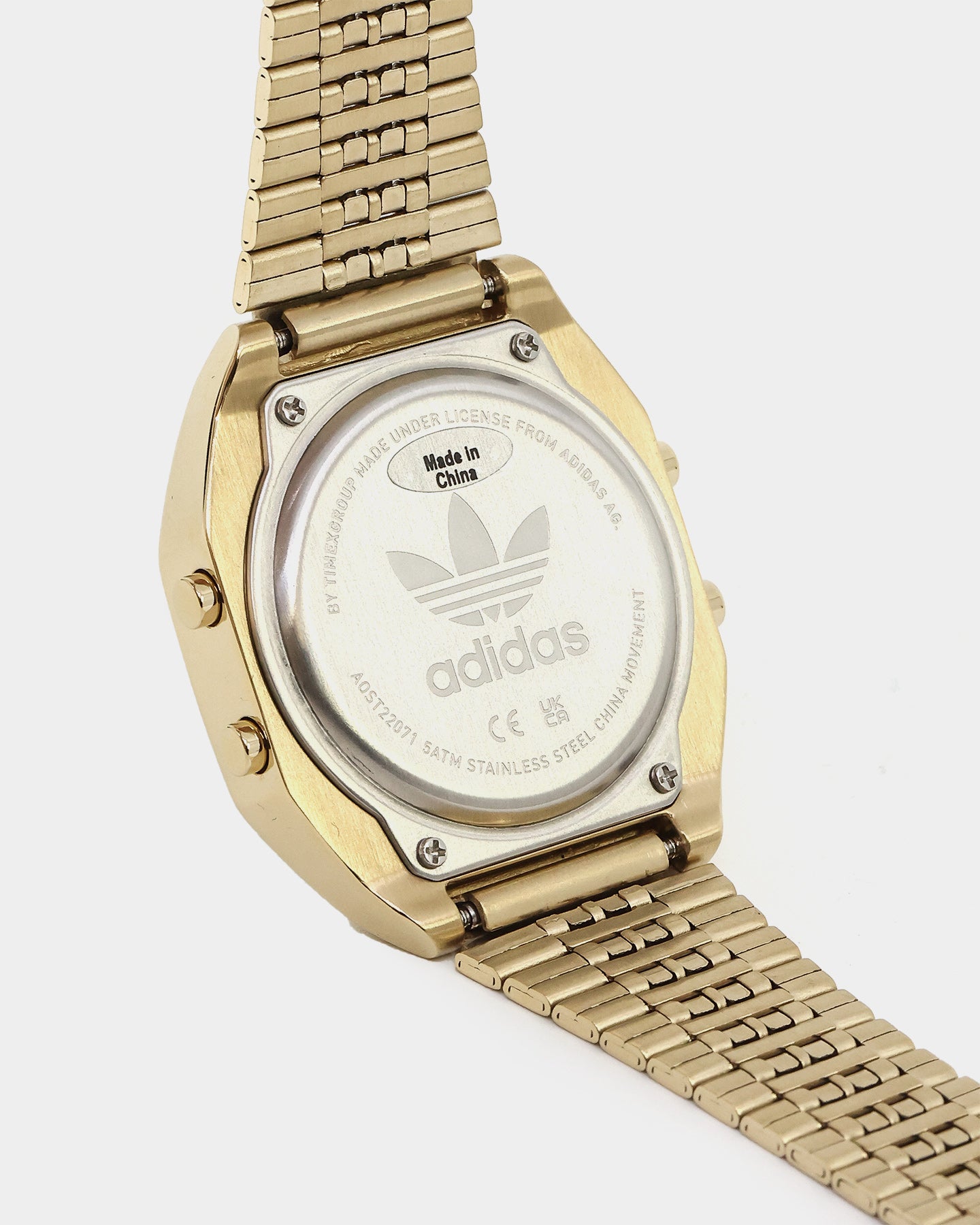 Adidas Digital Two 36MM Gold/Green Watch - Stylish Unisex Sports Watch with Digital Display for Running, Gym & Outdoor Activities