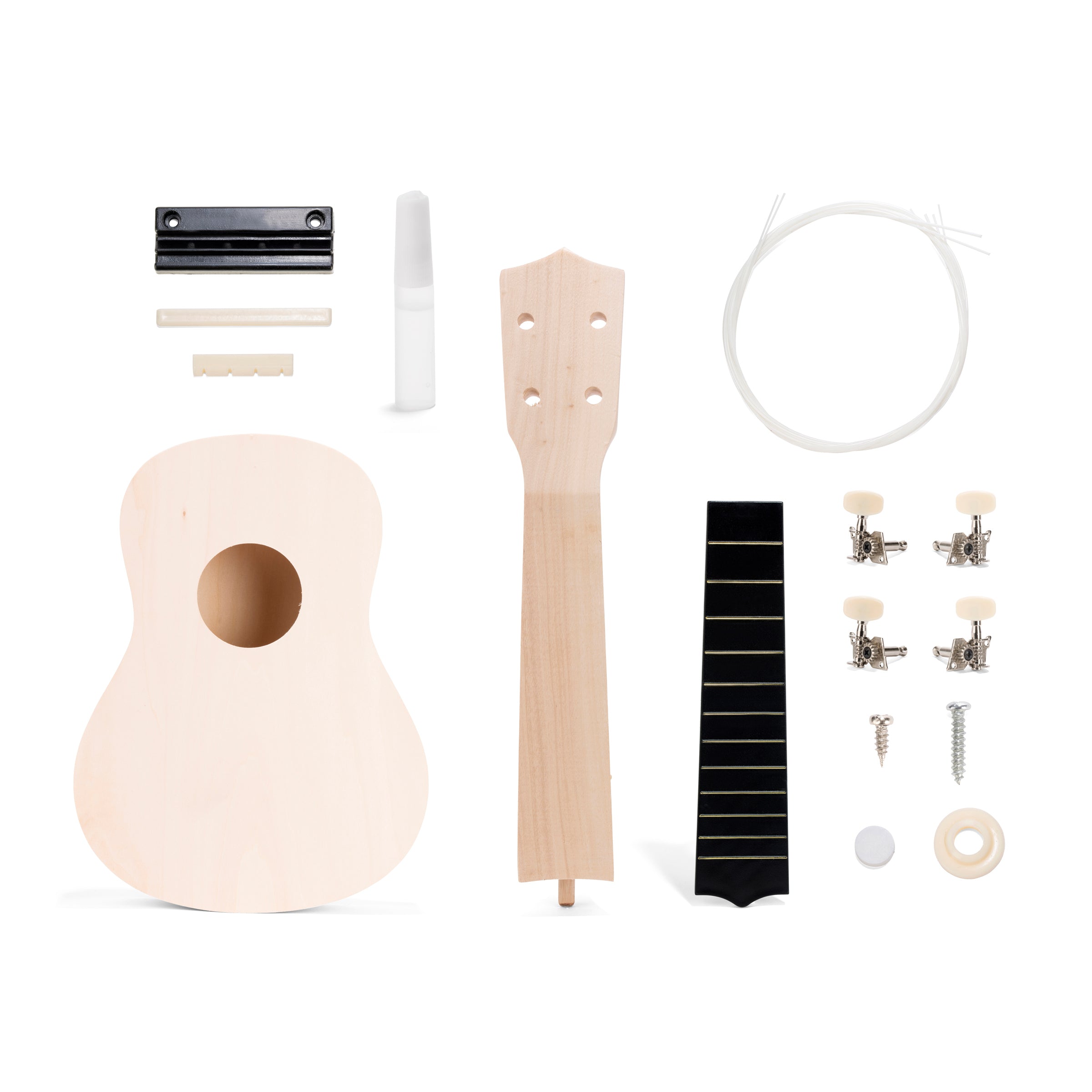 DIY Ukulele Kit - Build Your Own Custom Ukulele at Home | Perfect for Beginners, Music Lovers & Gift Giving | Practice, Perform & Enjoy Handmade Music