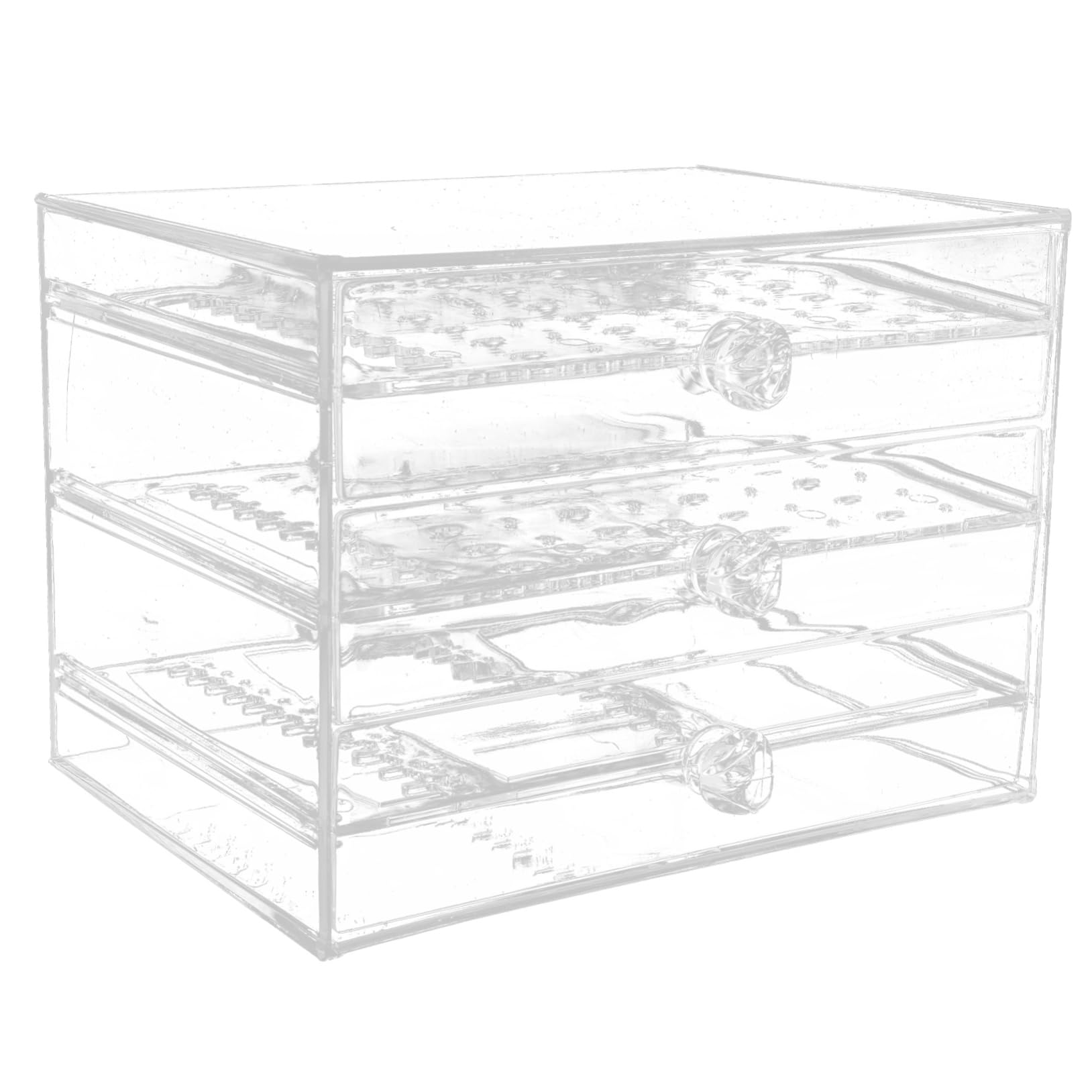 Cabilock Clear Jewelry Organizer Box - Necklace Holder & Earring Storage Tray for Drawer, Store Display - Perfect for Travel, Home, and Retail Jewelry Organization