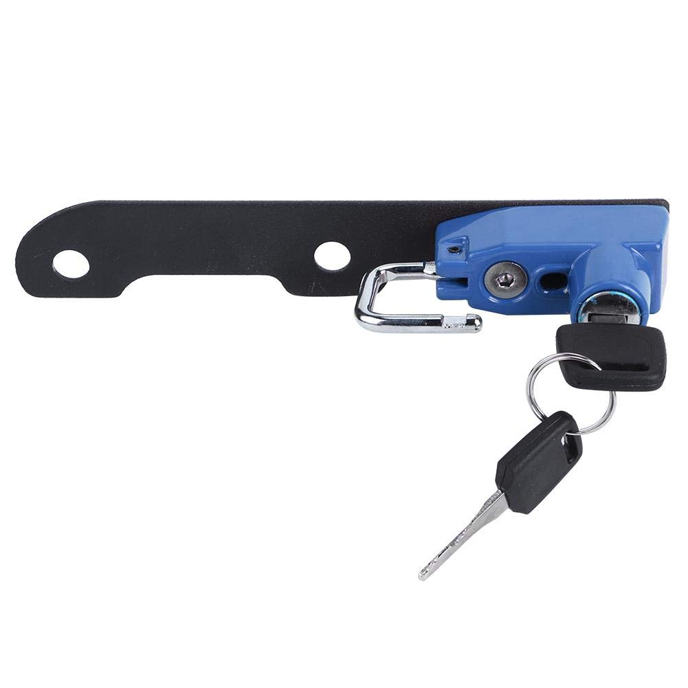 **Motorcycle Helmet Lock - Aluminum Alloy Helmet Hook Mount for Kawasaki Z900 (2017-2024) - Secure & Durable Blue Accessory - Perfect for Parking & Theft Protection**