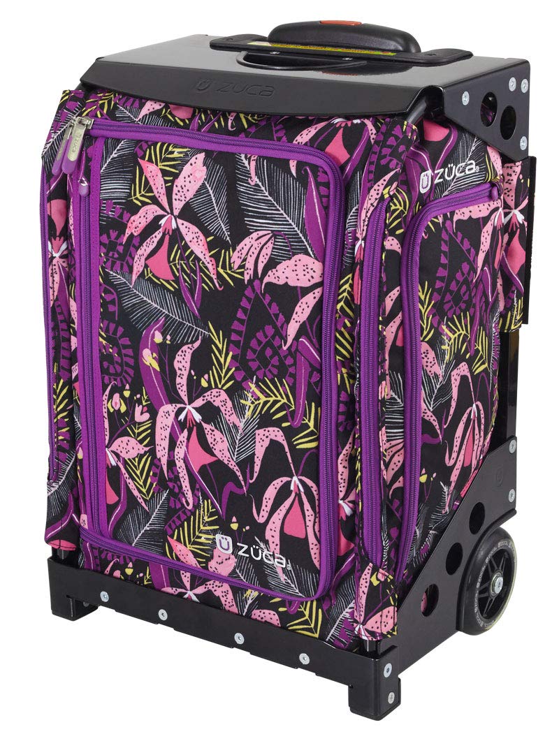 Zuca Navigator Carry-On Travel Bag - Wild Orchid with Silver Frame | Lightweight Luggage for Business Trips & Weekend Getaways