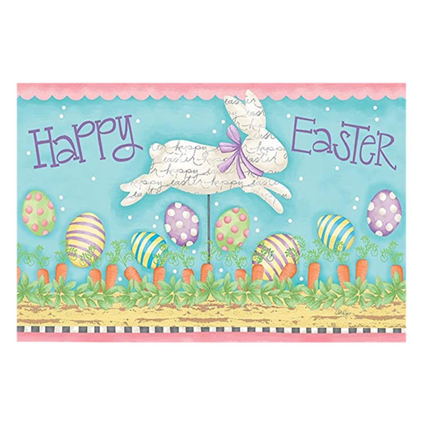 Non-Slip Easter Doormat - Indoor/Outdoor Carpet with Anti-Decoration Bottom - Home Decor Floor Mat for Living Room, Bedroom, Entryway - Perfect for Easter Decorations and Year-Round Use