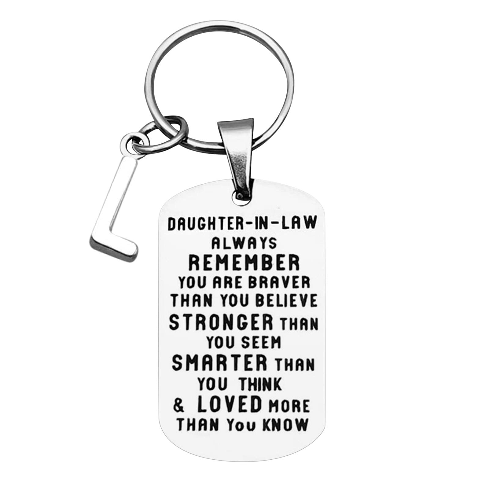 Personalized Keychain for Men - Engraved 'Forget Me Not' Love Keychain Gift for Son, Daughter-in-law, or Loved Ones | Christmas, Birthday, Anniversary Present Idea