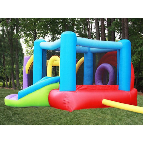 KidWise Lucky Rainbow Bouncer - Fun & Safe Baby Jumping Activity Toy for Toddlers - Indoor & Outdoor Play, Birthday Gifts, Playroom Decor