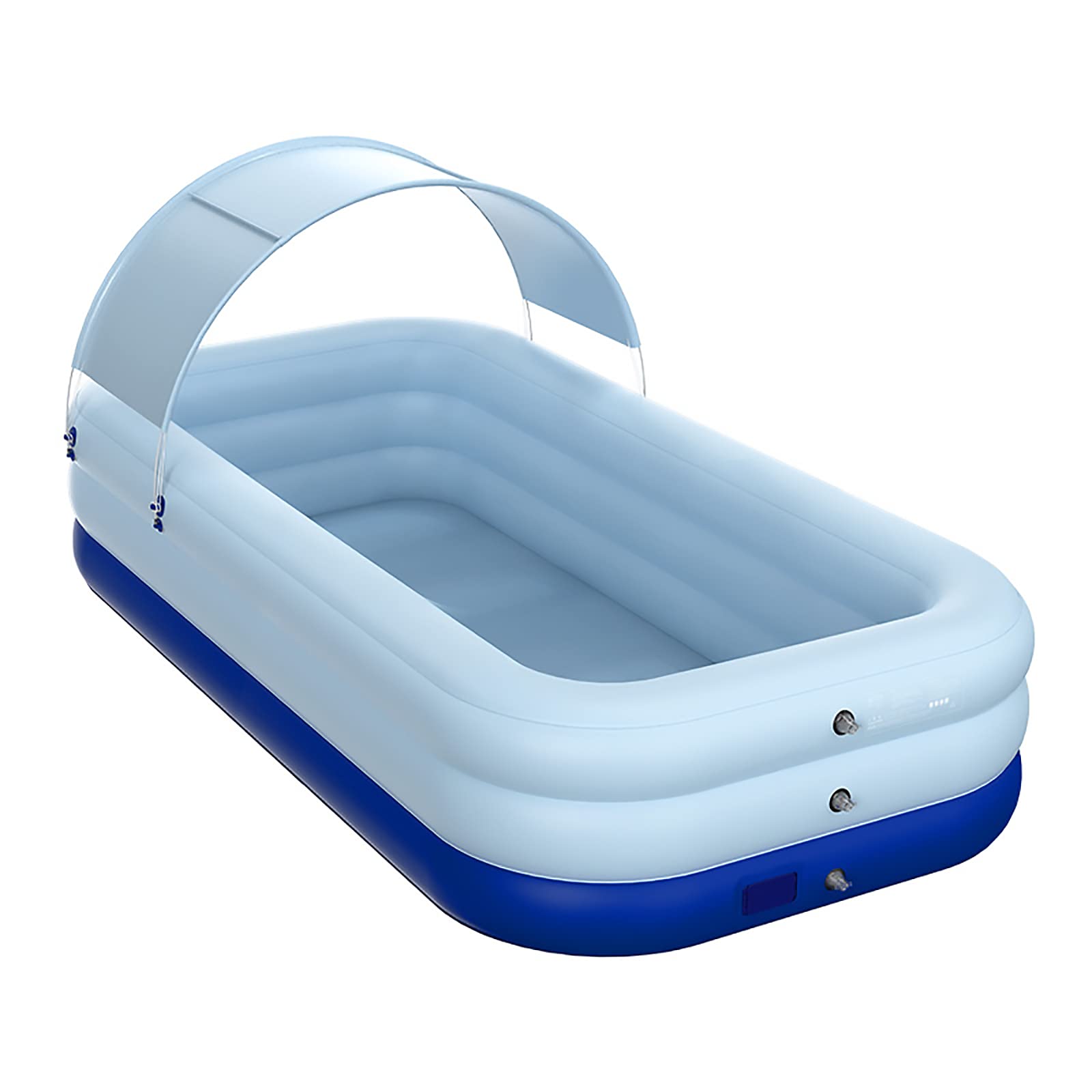 **Inflatable Swimming Pool for Adults & Kids - Portable Foldable Above Ground Family Pool with Umbrella - Summer Water Party & Backyard Fun - Blue (318×180×68)**    *(Perfect for Outdoor Gatherings, Kids' Playtime, and Relaxing in the Sun!)*