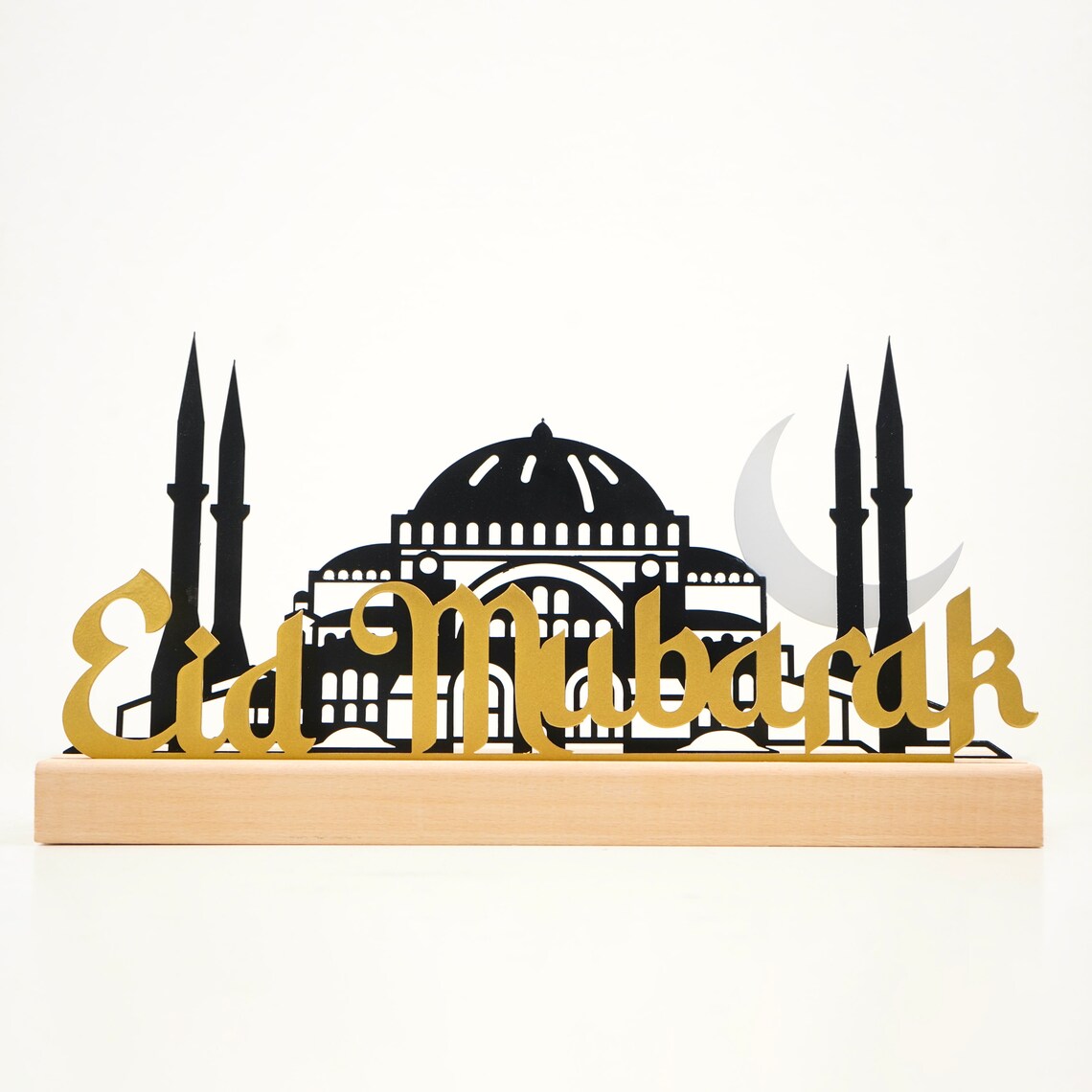Hagia Sophia & Mosque Islamic Table Art Decor - Eid Mubarak Gift for Home & Office - Perfect for Ramadan, Islamic Holidays & Muslim Home Decor