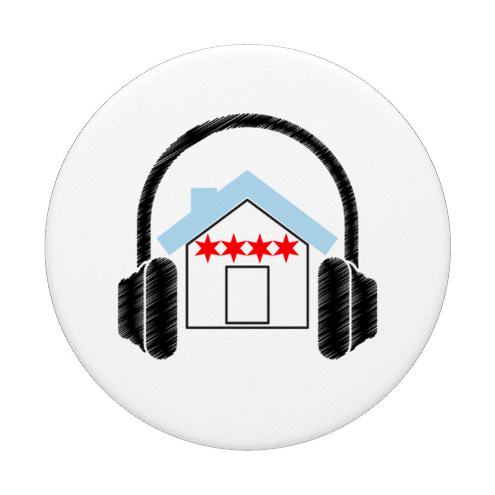 Chicago House Music PopSockets Phone Grip & Stand - Swappable Phone Accessory for iPhone, Samsung & Tablets - Perfect for Concerts, Commuting & Hands-Free Use