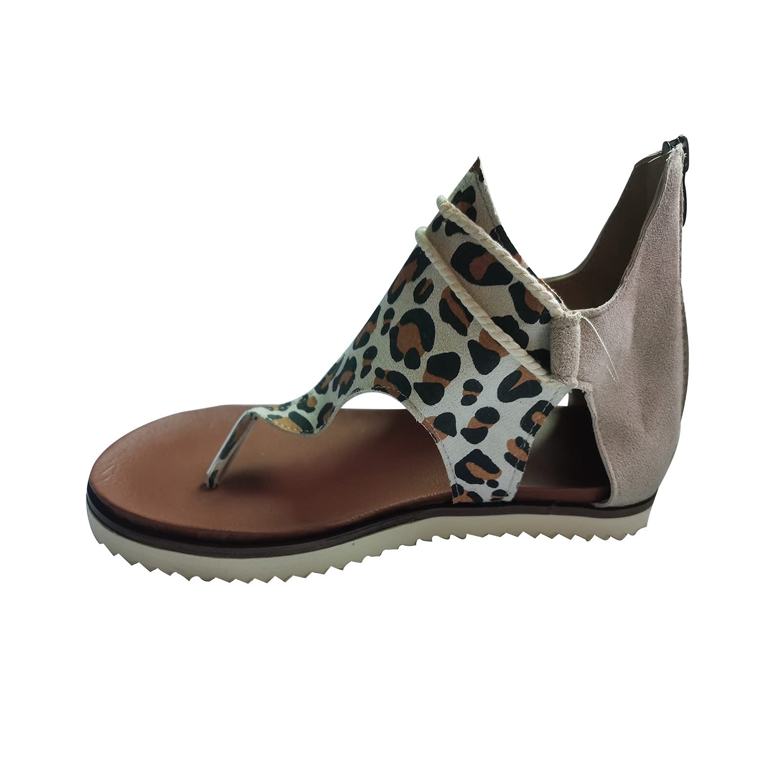 Women's Posh Gladiator Flat Sandals - Comfortable Summer Slippers & Vintage Flip Flops | Beach, Pool & Casual Outfit Essential