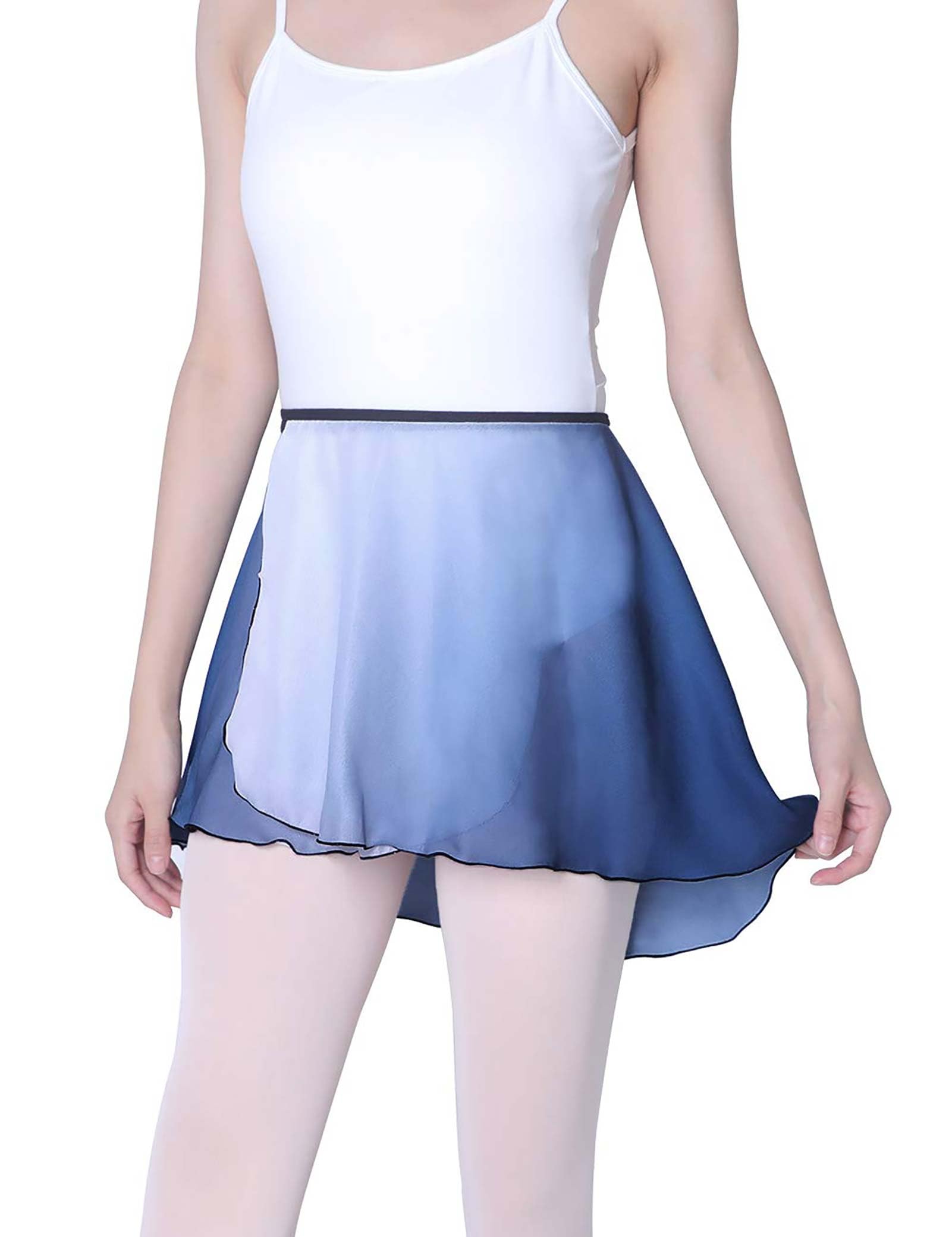 Daydance Women's Ballet Skirts - Chiffon Wrap Dance Skirt for Adults, Fading Color Design - Perfect for Ballet, Contemporary Dance & Yoga Practice
