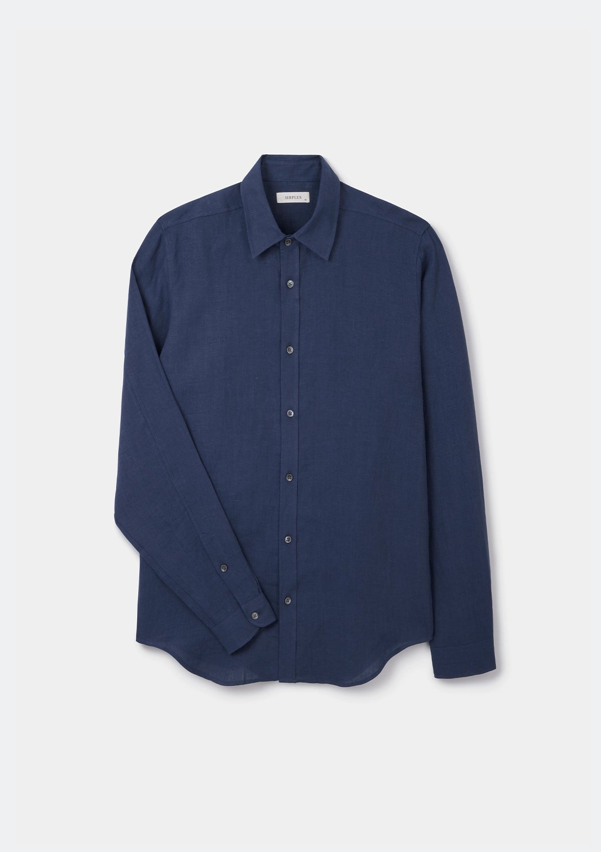 Premium Navy Blue Linen Collar Shirt for Men - Breathable & Stylish Casual Button Down Shirt for Summer, Office, and Outdoor Activities